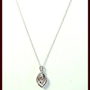 Sterling Silver Diamond Accent Necklace.